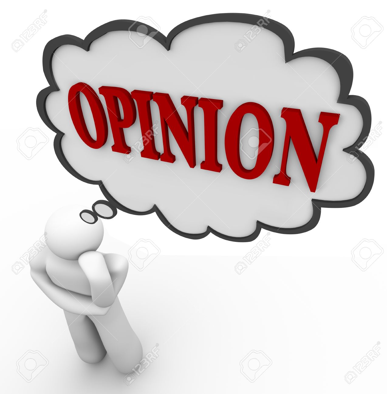 10202027-a-person-thinks-of-the-word-opinion-in-a-thought-bubble-representing-the-formation-of-a-viewpoint-re
