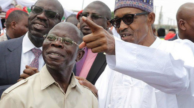 President Buhari, Adams Oshiomhole
